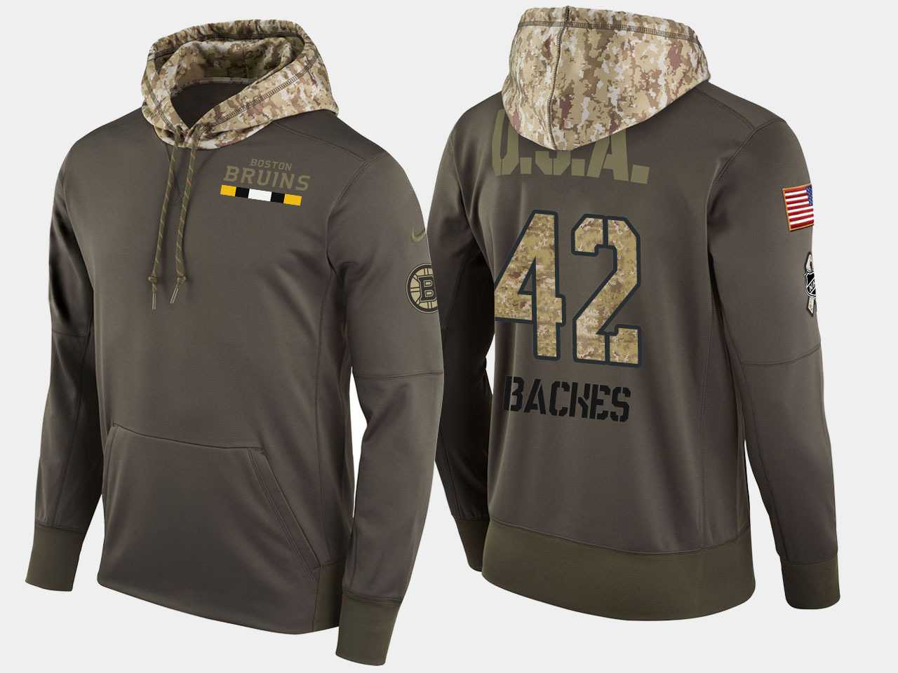 Nike Bruins 42 David Backes Olive Salute To Service Pullover Hoodie,We sell and wholesale Nike Bruins 42 David Backes Olive Salute To Service Pullover Hoodie on line form chian!